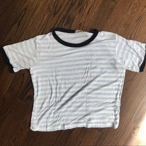 Brandy Melville striped crop top t shirt